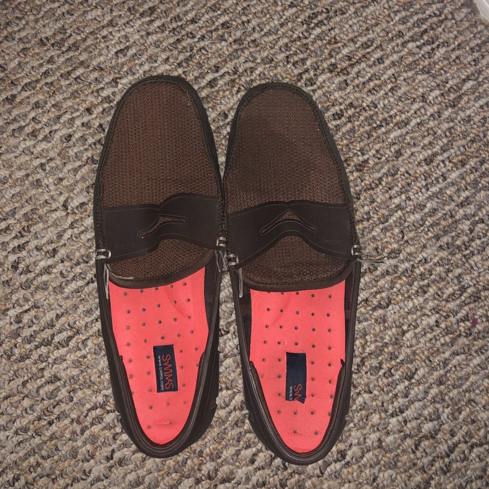 Swims brown loafers